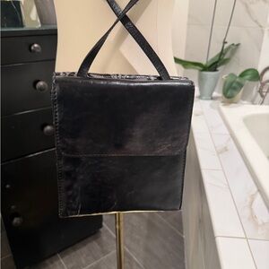 Patricia Nash Rich Brown Leather Detail